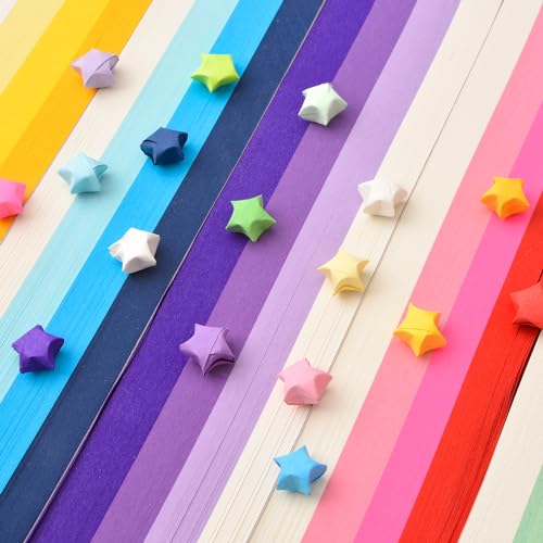URROMA 2700 Pcs Colorful Star Paper Strips - Image 4