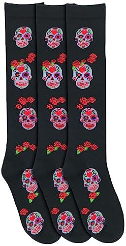 Image of ToBeInStyle Women's Colorful Patterned Design Knee High Socks