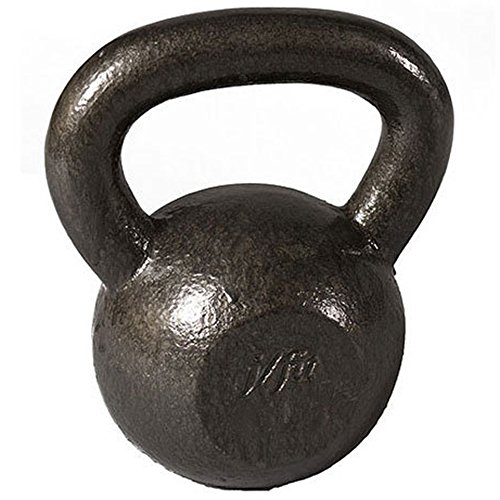 JFIT Kettlebell Weights Solid Cast Iron, 30 LB