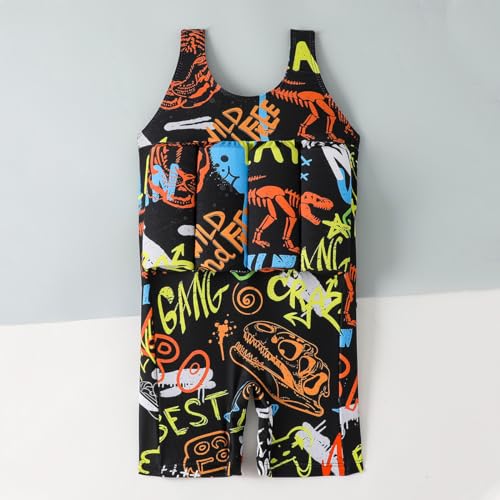 Image of Kids Float Swimsuit Buoyancy Sticks for Baby Boys Girls One Piece Floating Swim Vest Training Aid Swimwear