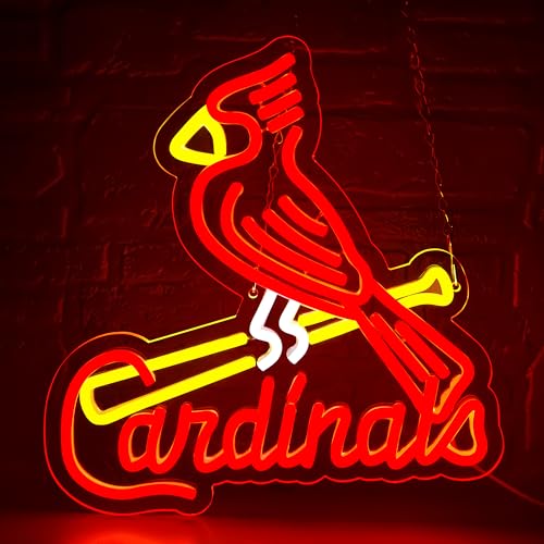 Image of Baseball Neon Sign for Wall Decor Dimmable Baseball Team Led Neon Sign for Man Cave Bedroom Sport Club Garage Party Bedroom Dorm Birthday Gift for Fans Size 13 * 13.4 In(ZYLD134)