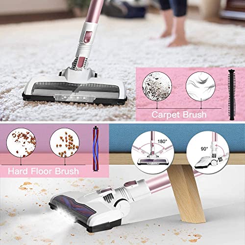 GREATOYAR-Aspirador-Inalambrico-Aspirador-de-Escoba-Aspirador-de-Mano-Ligero-3-en-1-Succion-Potente-17-Kpa-Motor-sin-escobillas-250W-LED-Tactil-para-Alfombra-Coche-Mascotas-Casa