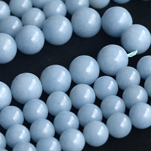 1 Strands Natural Blue Angelite Anhydrite Celestite Round Loose Beads 6mm 04048
