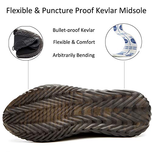 Image of SUADEX Steel Toe Shoes for Men Women Indestructible Work Safety Sneakers