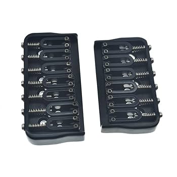 Amazon.com: KAISH Black 7 String Guitar Fixed Bridge