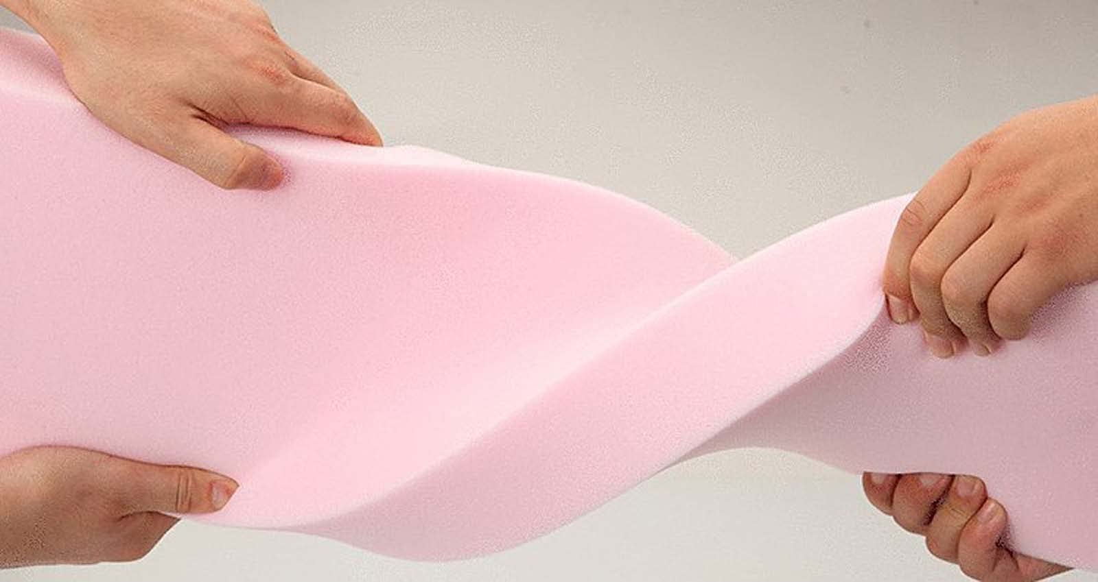 AORUIPink Sponge Pads Chair Cushions Premium High Density Foam Sheet Upholstery Sponge Cut to Any Size 80" x 20",200x50x10cm