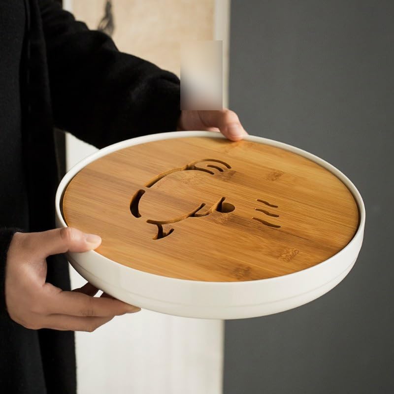 Plateau en céramique Kung Fu pour thé et stockage d'eau mini table - 3