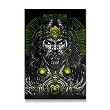 artboxONE Galerie-Print 120x80 cm Prinz Azteken hochwertiges Acrylglas auf Alu-Dibond Bild - Wandbild von Albertees
