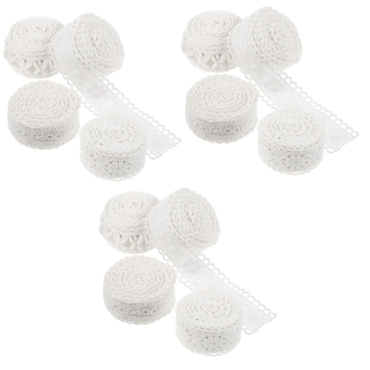 Operitacx 12rollos Encaje Decorativo Para Manualidades Ribetes Vintage De Yardas Para Ropa Cortinas y Proyectos De Costura