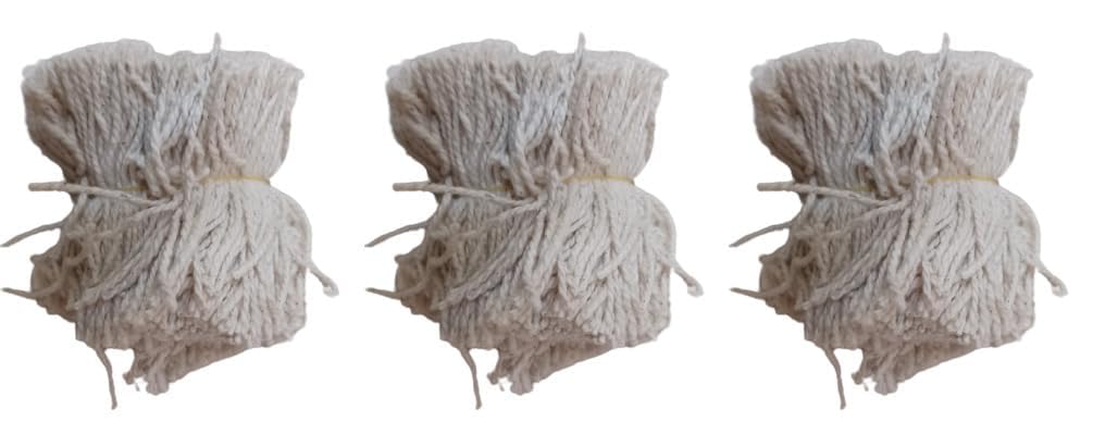 On Blow Cotton Wicks for Pooja Aarti - 1000 Diya Batti (2 Inch Long, Off White) - Pack of 3, Total 3000 Wicks-picture-25