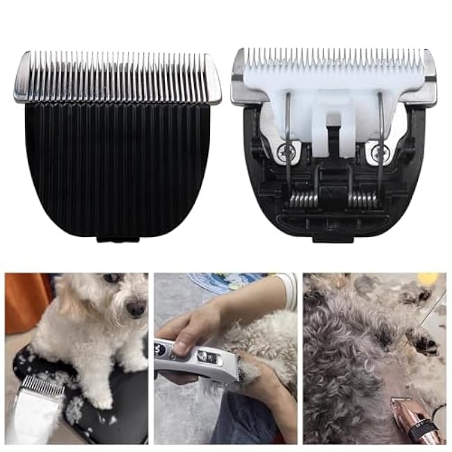 Upgraded Cat Dog Grooming Blades Ceramic Edge Blades Compatible for HOLDOG Trimmers - Pack of 2-OzCSSIQj