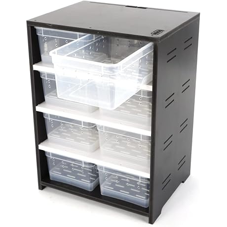 Ultimate Snake Rack System with Heating Pad and Hygrometer