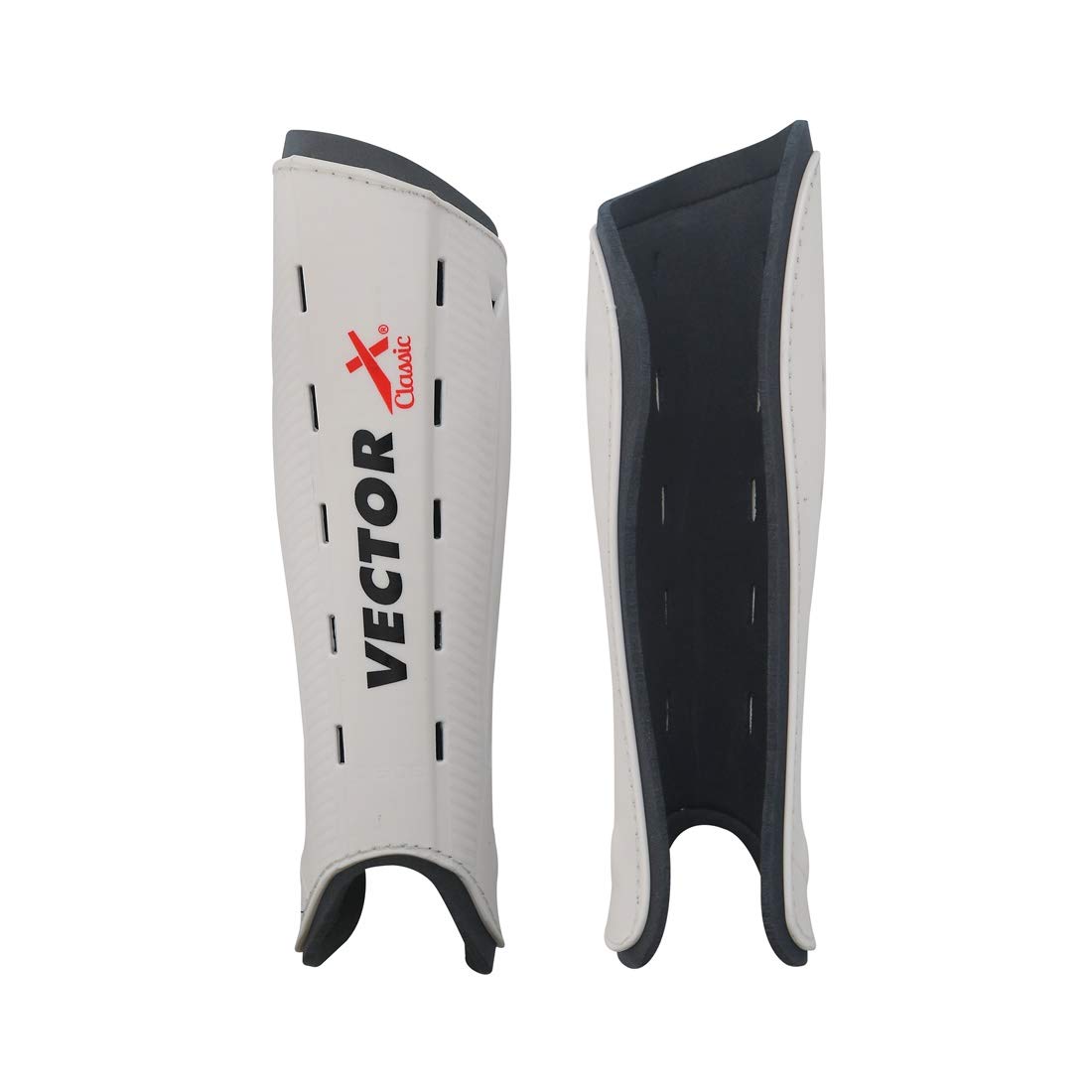 Vector X Classic Hockey Shinguard | White | Small Size | for Professional Players | Training and Practice | Set of 1 |-picture-18