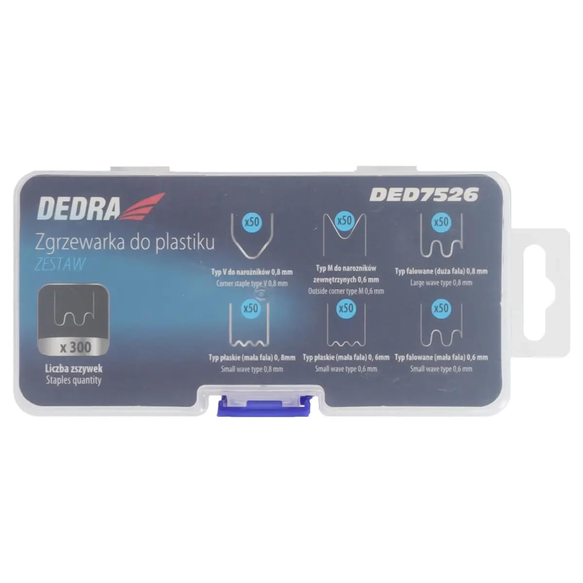 DEDRA Soudeuse Plastique Sans Fil 4V (DED7526) – Agrafeuse à Chaud Rechargeable 550°C – Kit de Réparation Rapide pour Pare-Chocs, Plastique Automobile et Ménager – Inclus 400 Agrafes