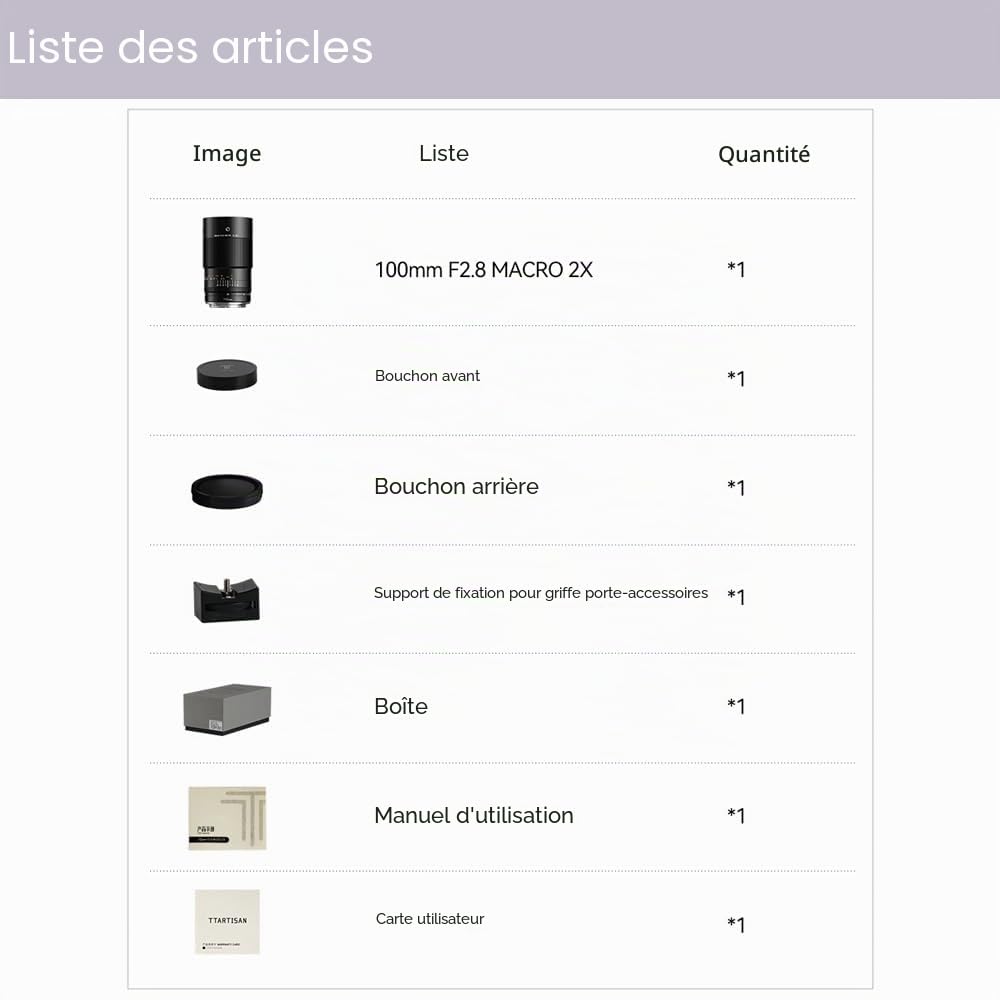 TTARTISAN Objectif 100mm F2.8 Macro 2X pour Nikon Z Monture Objectif à Mise au Point Manuelle pour la Photographie Miniature