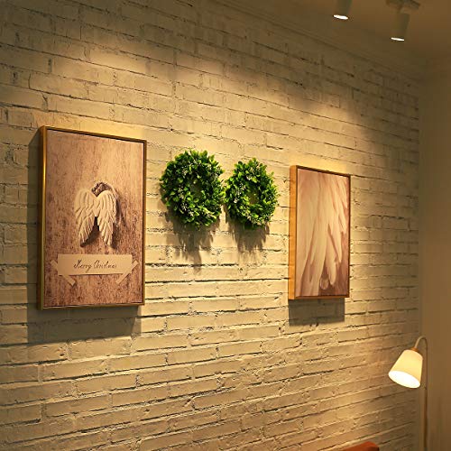 4 Packs Artificial Boxwood Wreaths 12 Inches Faux Greenery Leaves Wreath For Front Doors, Windows, Hanging Wall, Farmhouse, Wedding Party, And Home Decorations #TOP2