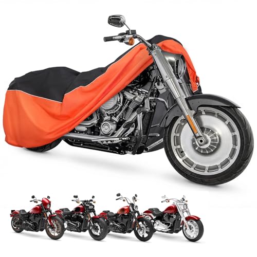 Image of Benlari Upgraded Waterproof Motorcycle Cover Compatible with Sportster, Iron 883, Forty-Eight, Nightster Special, Superlow, Superlow 1200T (87 inchx37 inchx50 inch)