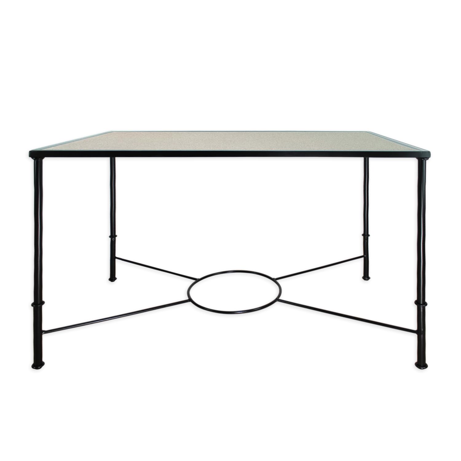 El Herrero Mesa de forja para Salon, Cocina, Mesa de Centro. 120x70 Regulable a Doble Altura. Ideal para Ropa Camilla, forja Nacional