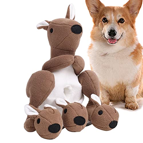 Brinquedos para cheirar cães,Bola de rapé em forma de cangurus - Tapete Squeaky Dog Snuffle, brinque