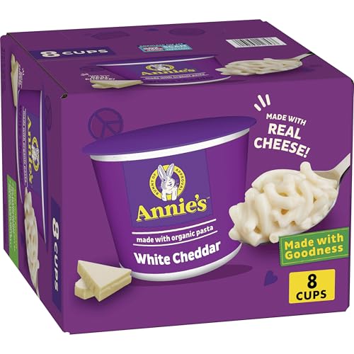 Annie's White Cheddar Microwave Mac & Cheese with Organic Pasta, 8 Ct, 2.01 OZ...