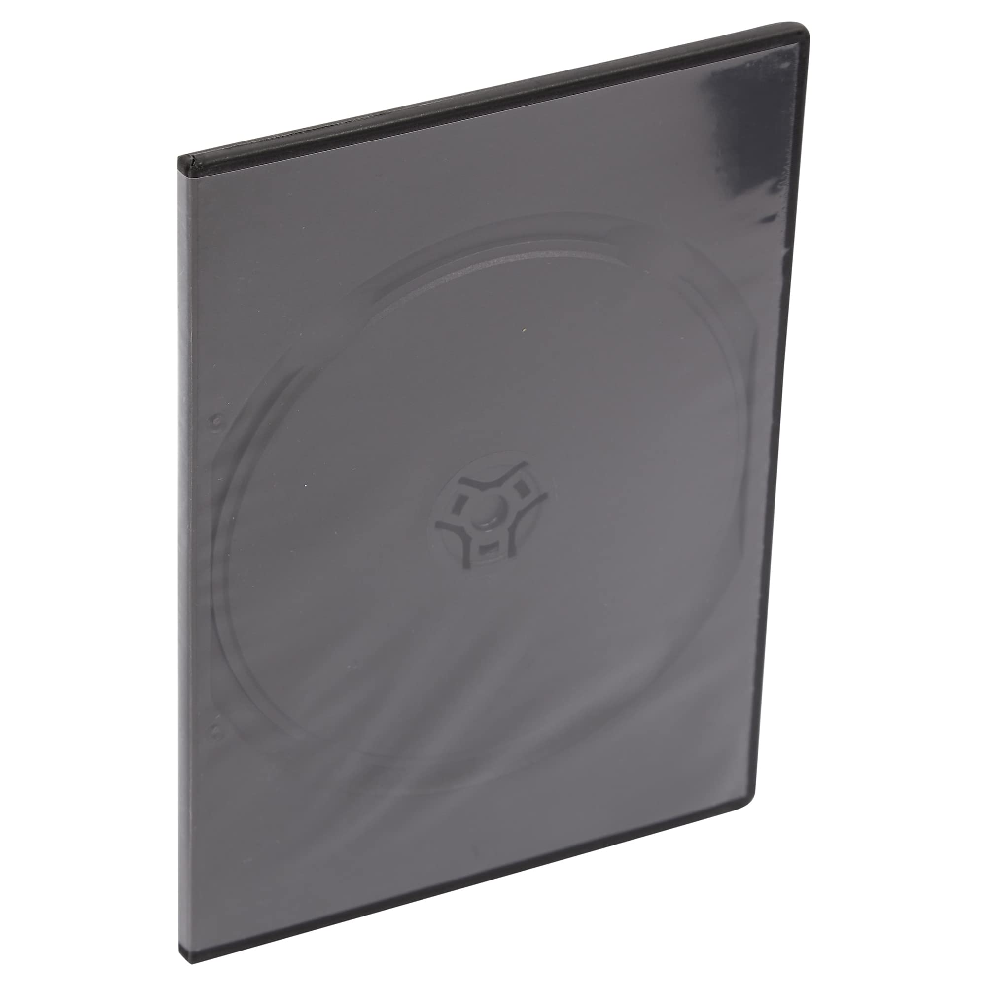 Lot de 50 boîtiers simples pour DVD/CD/Blu-ray Tranche de 7 mm Noir