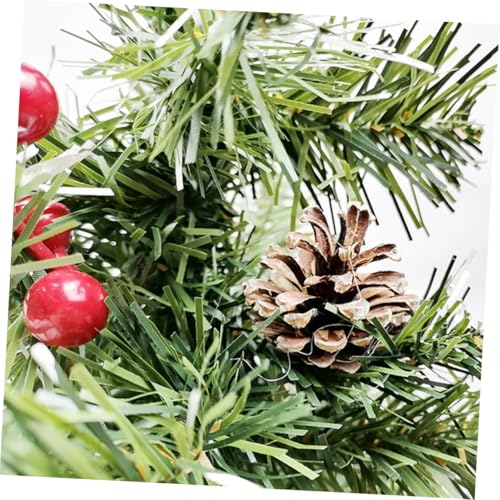 Árbol de Navidad pequeño de arpillera TOPPERFUN para decorar espacios reducidos 7