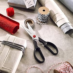 Zwilling twin l kitchen shears 8 inch pack of 1 red  urban country home decor