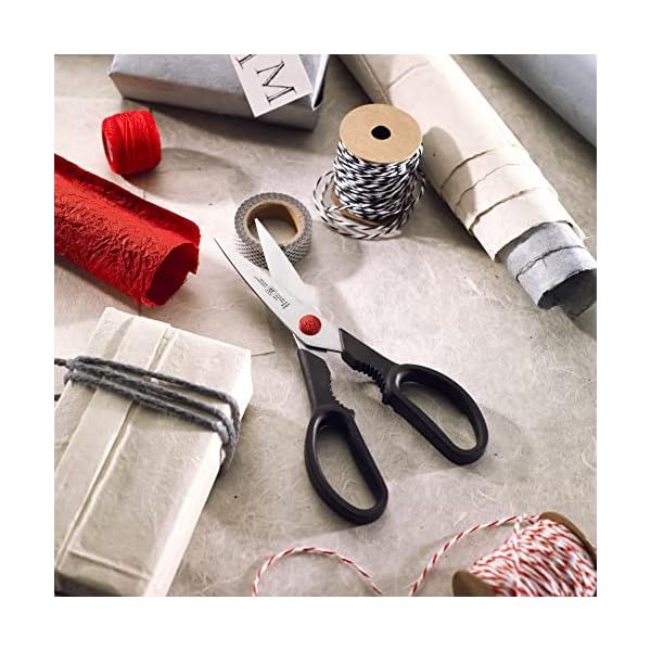 Zwilling twin l kitchen shears 8 inch pack of 1 red  urban country home decor