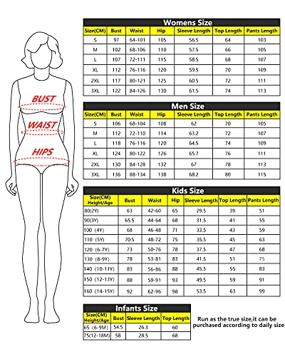 Kouric Weihnachtspyjama Jumpsuit, Christmas Pyjama Damen/Herren/Junge/Mädchen/Baby, Weihnachts Schlafanzug Onesie Weihnachten Geschenke für Frauen, Männer, Pärchen, Eltern, Paare, Familien - Image 7