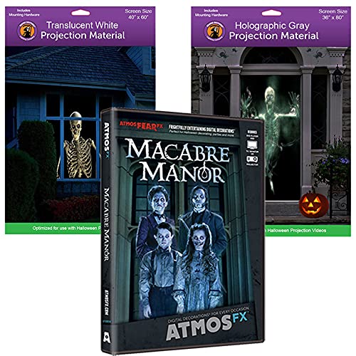Decoración digital Macabre Manor Halloween DVD con pantallas miniatura 1