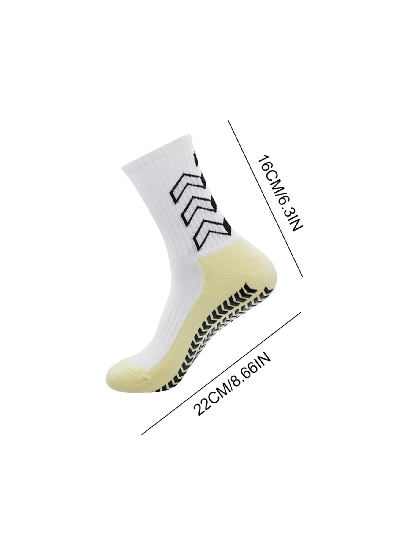 16 calcetines de fútbol antideslizantes para deportes para mujeres y hombres, calcetines de ciclismo, calcetines de compresión para pantorrillas