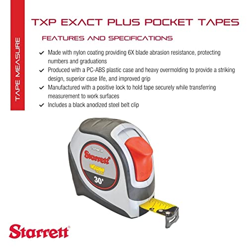 Cinta métrica retráctil Starrett 1.06 in x 30 ft miniatura 2