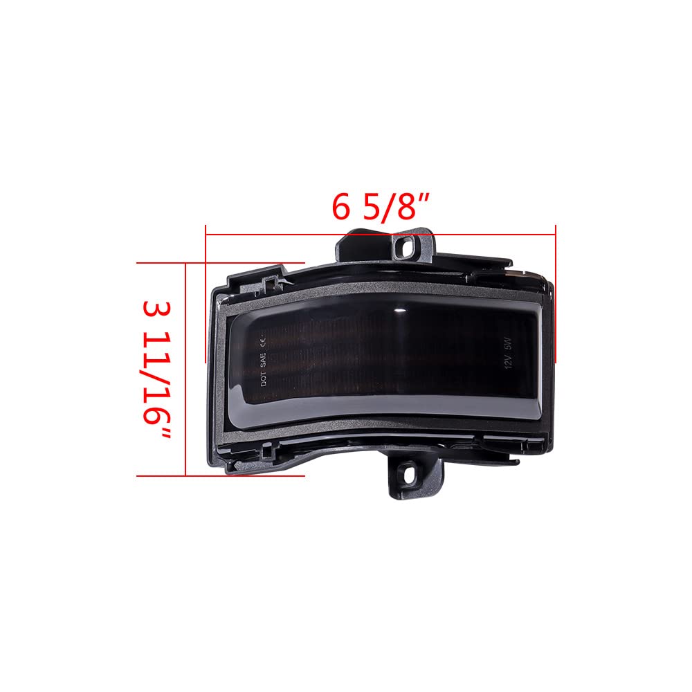 LED Sequential Side Mirror Marker Lights Switchback Turn Signal Lamps Towing Mirror Light Compatible with 2017-2022 2023 Ford F250 F350 F450 F550 Super Duty 2015-2022 2023 F150