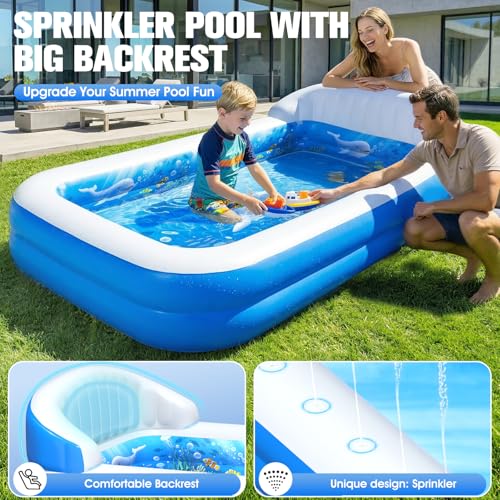 50% Off AixPool Inflatable Pool with Sprinkler for Kids - Image 3