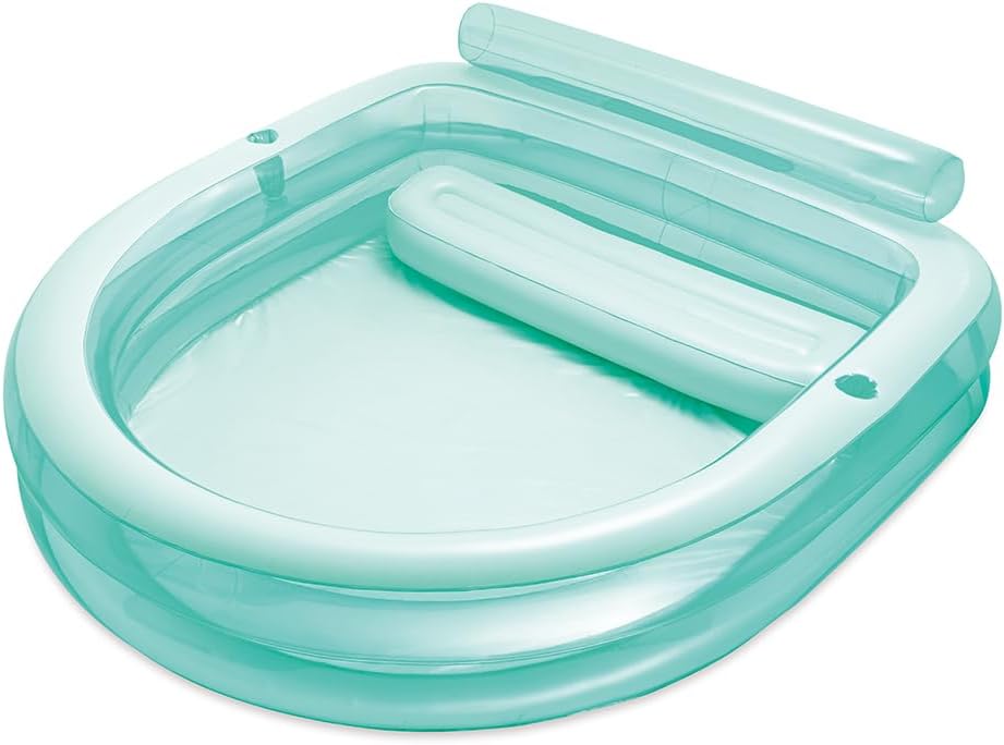 Funsicle Blissful Bench Inflatable Pool for Kids & Adults, 89"" x 83"" x 27"", Age 3 & up