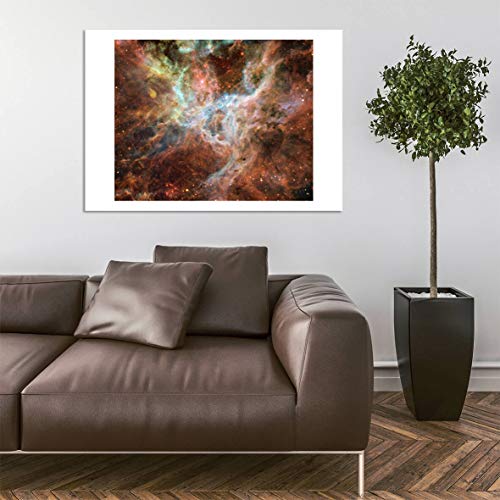 Télescope Hubble cadre nébuleuse tarentule taille M mat tableau astronomie espace