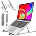 10-17.3” Support Ordinateur Portable, Support PC Portable à 9 Niveaux Réglables, Support Ordinateur en Alliage d'Aluminium & Silicone Antidérapant, Compatible avec MacBook, Dell, HP, Pad