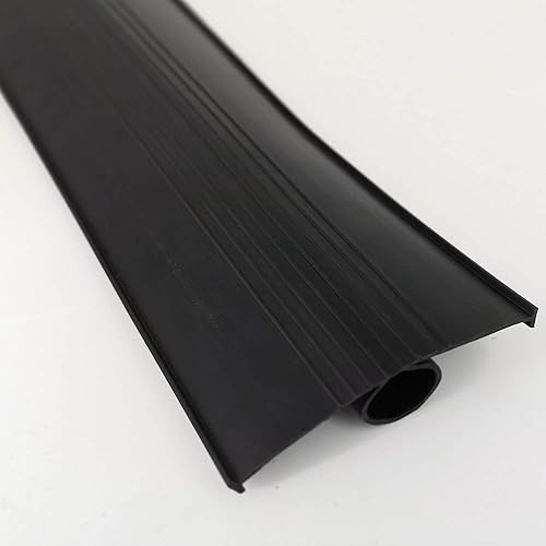 Miniatura 8 de Sellos inferiores para puerta de garaje, resistentes a la intemperie, sellado de umbral de alto rendimiento, junta de goma EPDM, color negro,