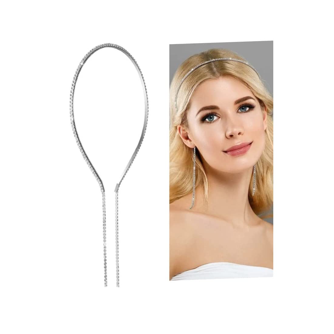 See full amazon price history chart for Tiara Rhinestone Long Tassel Golden Hair Chain Hair Band for Women Girl Diamond Headband for Weddings and Parties| Stylish Hairband Women Tiara Rhinestone Long Tassel Golden Hair Chain Hair Band for Women Girl Diamond Headband for Weddings and Parties| Stylish Hairband Women (B0C4C3BC7R) Amazon Price History, Amazon Price Tracker