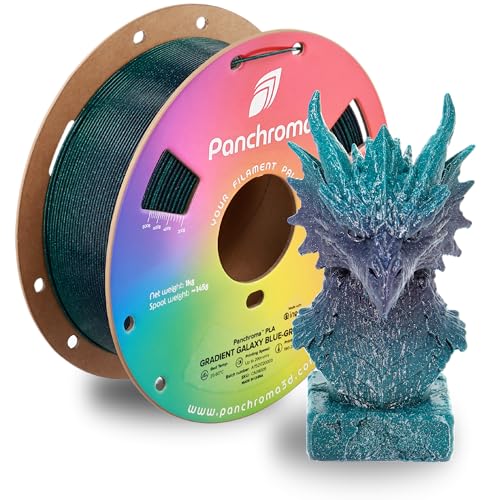 Image of Polymaker Panchroma PLA Filament 1kg, Gradient 3D Printing Filament 1.75mm | Galaxy Blue-Green, Neatly Wound PLA for Easy Print & Smooth Feeding. Compatible with Bambu Lab & Most 3D Printers