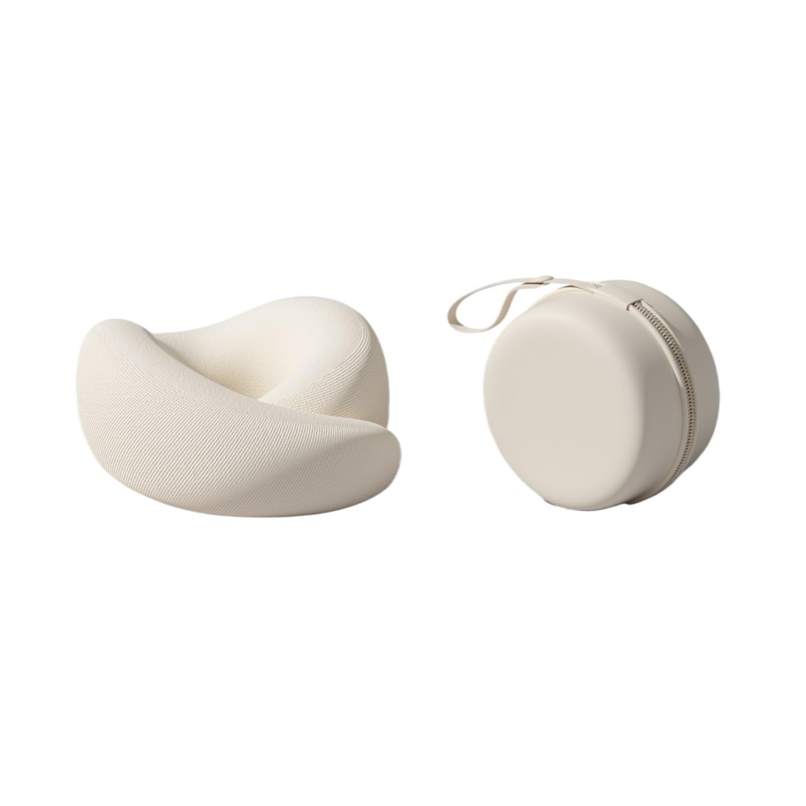 WWYYZAYC Neck Pillow Neck Support Pillow With Head Cushion Support Camping Neck Protect Soft Memory Foam Head Support(Beige)