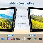 Écran tactile de moniteur portable,8.9 Petit moniteur de pouce pour ordinateur 1920 * 1200 |16:10450Nits|Fixation optique HDMI/USB-C PortMini Affichage pour ordinateur portable Raspberry Pi Mini PC Mac