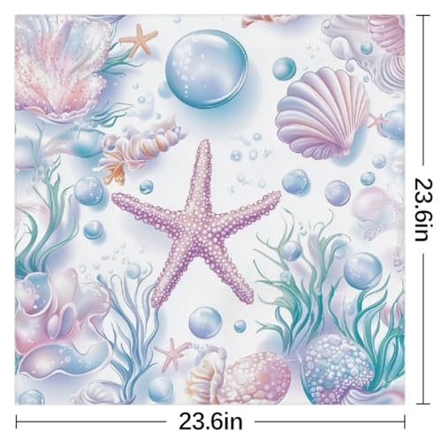 Women's Square Silk Scarf Bandana - 23.6x23.6 Inch Head Scarf, Polyester with Tropical Palm Pattern Print2