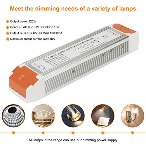 Pilote LED 12V 120W variable transformateur DC pour ruban fixe - 5
