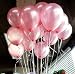 LOKMAN 12 Inch Ultra Thickness Pink Latex Metallic Balloons 100 Piece Per Unit (Pink)