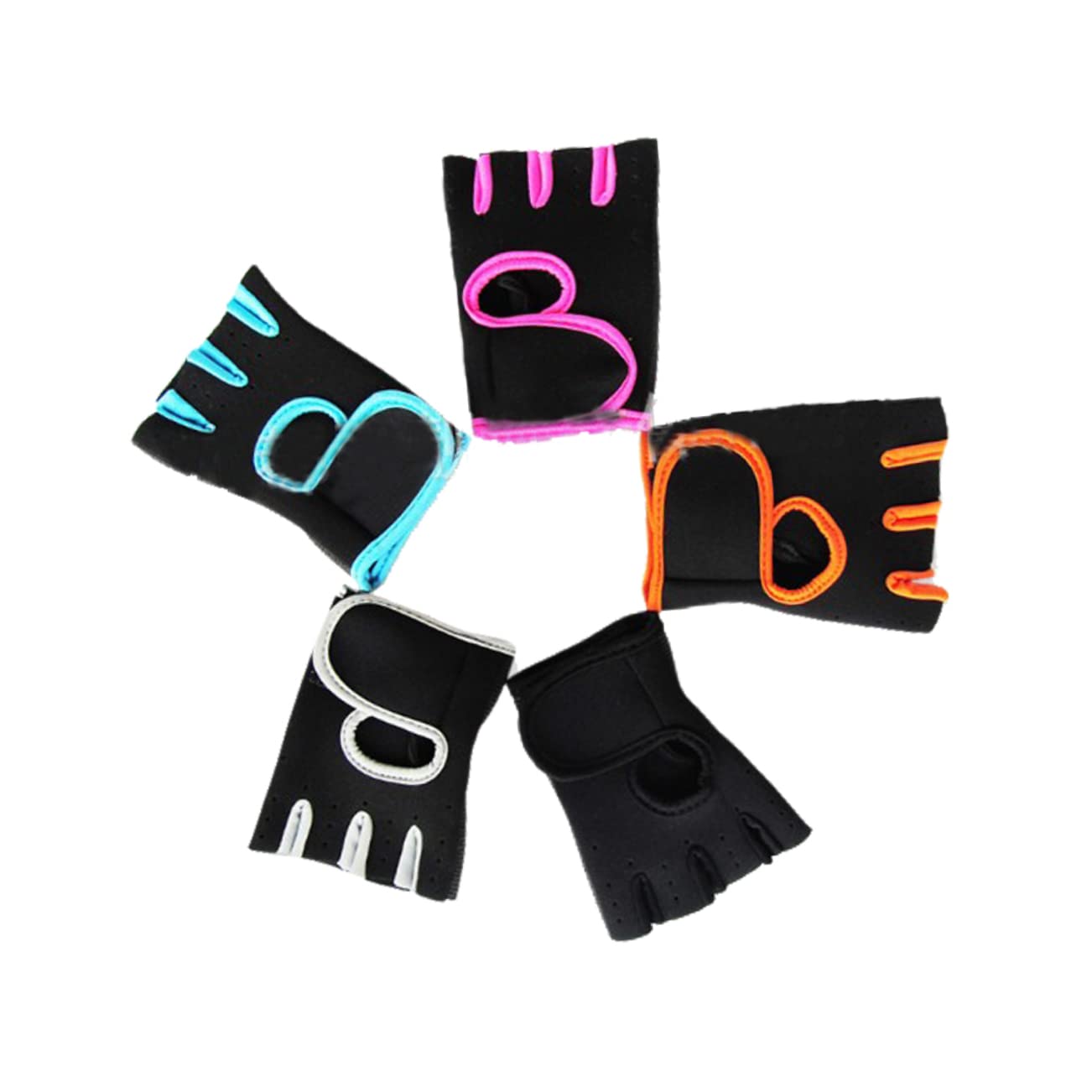 Milisten Summer Cycling Gloves Half Finger Antiskid Weight Lifting Training Gloves for Gym Sports Comfortable Fit Black