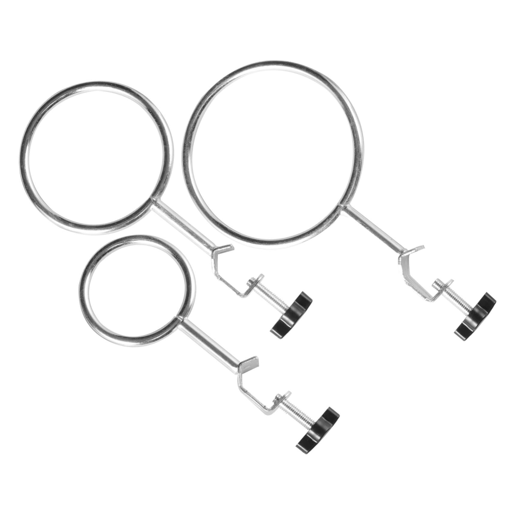 12 Stk Retortenring aus Metall Labor-Retortenklemmen Ringklemmen für Laborstative Retortenringe aus Metall Experimentieren Sie mit Retortenringen Labor Retortenring Eisen