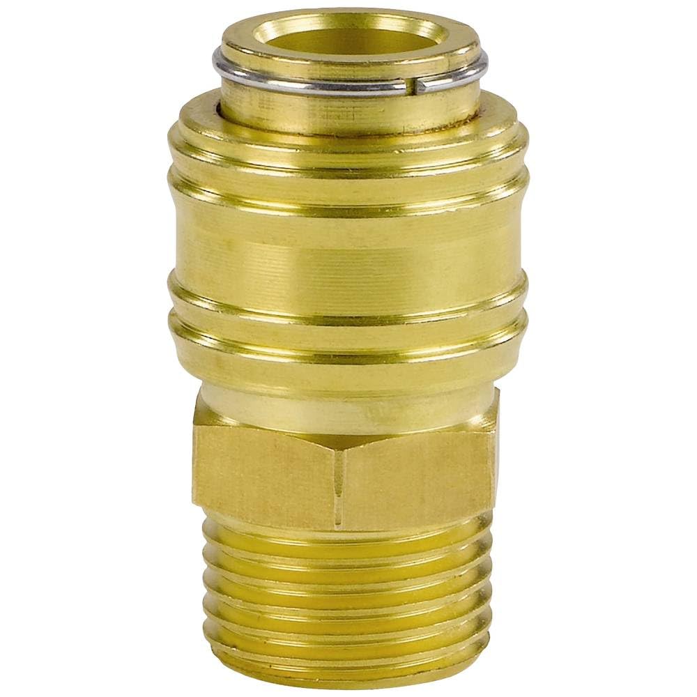 Orijinal Einhell Nipel R1/2" (kompresör aksesuarı, sağlam pirinçten yapılmış, pnömatik hortumlar için) - 4139209