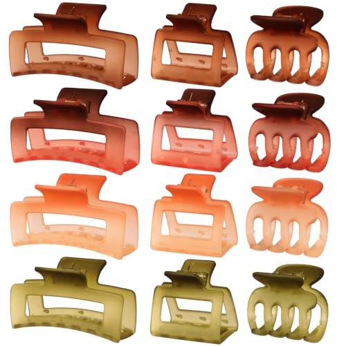SMKSL 12 Pcs Hair Claw Clips for Women &amp; Girls 3 Styles Hair Accessories