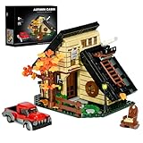 House Building Set Compatible with Lego for Adults,A Frame Cabin Toy for Architecture Lovers,Gift for Halloween,Christmas Home Decor 696 pcs